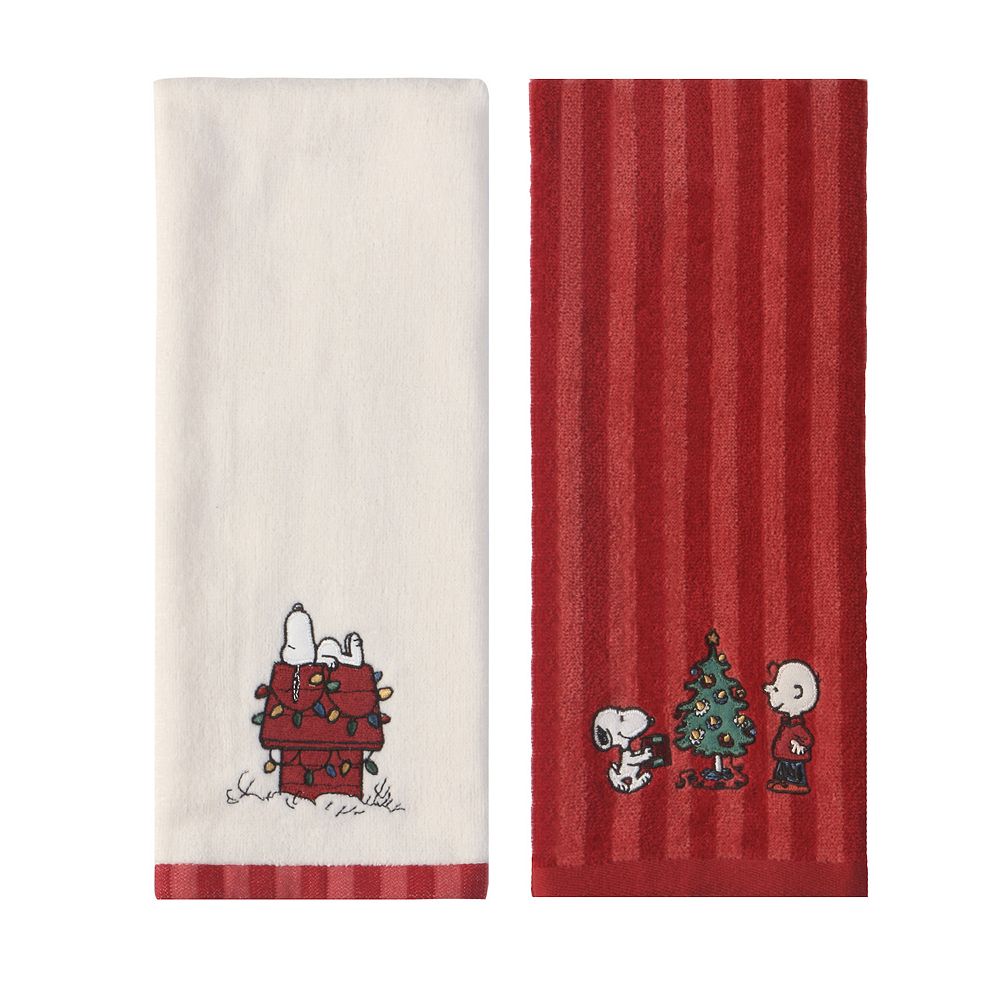 St. Nicholas Square® Peanuts Christmas Hand Towels 2-pk.