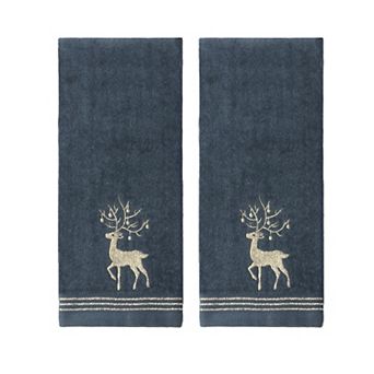 St. Nicholas Square® 2 pc Reindeer Hand Towel Set
