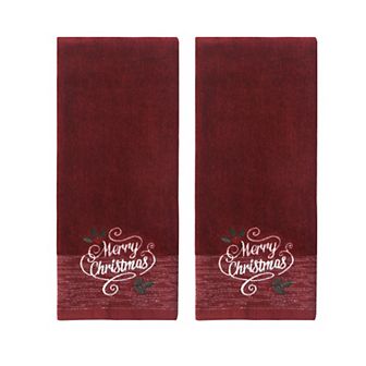 St. Nicholas Square® Merry Christmas 2 pc Hand Towel Set