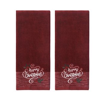 St. Nicholas Square® Merry Christmas Hand Towel 2 pk