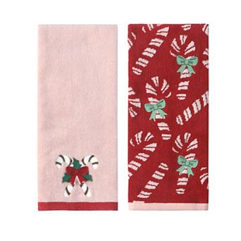 St. Nicholas Square® 2 pc Candy Cane Hand Towel Set
