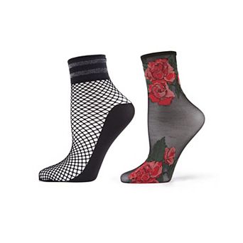 2 Pair Bundle Women's Fashion Anklet Socks