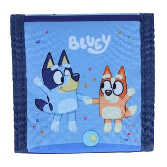 Textiel Trade Kid's Bluey Best Friends Fun Hook and Loop Closure Wallet