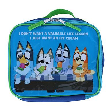U.P.D., INC Kids Bluey Ice Cream Backpack and Lunchbox Set