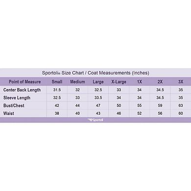 Sportoli Jackets for Women Down Alternative Parka Longer Winter Puffer Coat with Faux Fur Hood