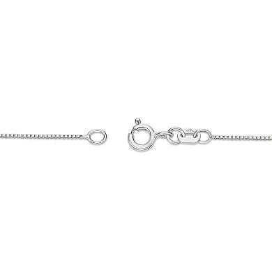 Gemminded Sterling Silver Citrine & Lab-Created White Sapphire Pendant Necklace