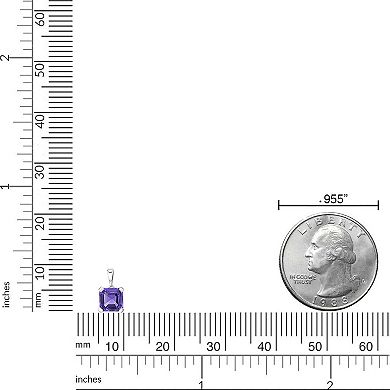 Gemminded Sterling Silver Amethyst Pendant Necklace