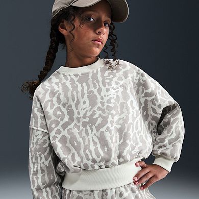 Girls 7-16 Nike Leopard Print Sweatshirt