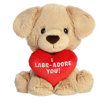 Aurora - Small Brown JUST SAYIN' - 9" I Labr-Adore You - Witty Stuffed Animal