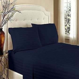 Home Sweet Home 1800 Luxurious Hotel Extra Soft Deep Pocket Stripe Sheet Set