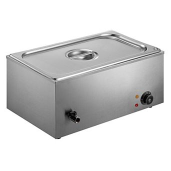 21-qt Full Pan Steam Table Stainless Steel Bain Marie Countertop Soup Station