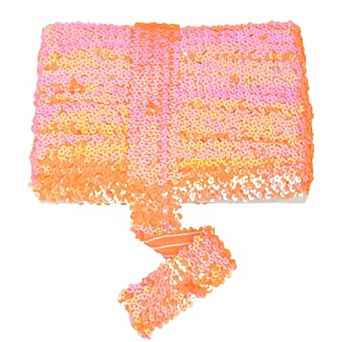 Elastic Flat Glitter Paillette Sequin Ribbon, Bling Fabric DIY Metallic Stretch Sequin Strips