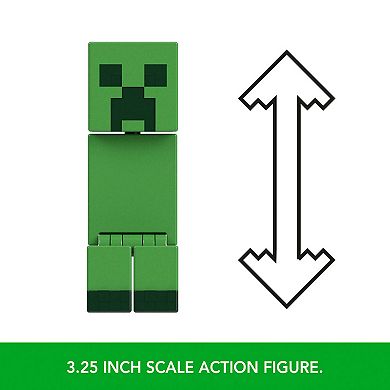 Mattel 3.25-in. Minecraft Action Figure with Creeper and Accessories