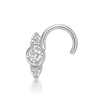 Lila Moon 14k Gold Lab-Grown Diamond Accent Nose Ring