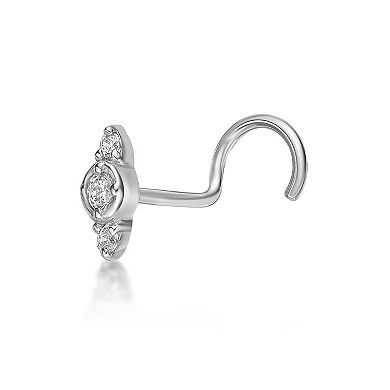Lila Moon 14k Gold Lab-Grown Diamond Accent Nose Ring