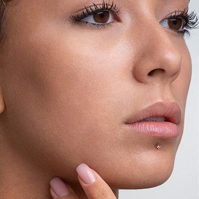 Lila Moon 14k Gold Cubic Zirconia Star Labret