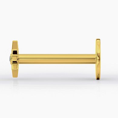 Lila Moon 14k Gold Cubic Zirconia Star Labret