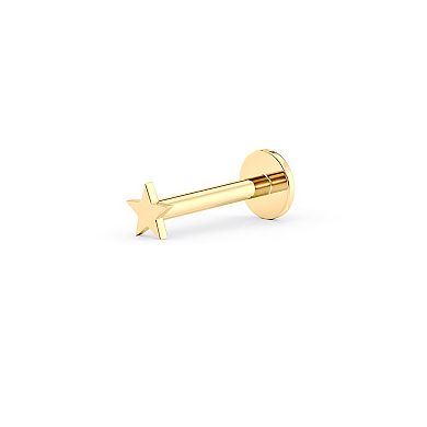 Lila Moon 14k Gold Star Labret