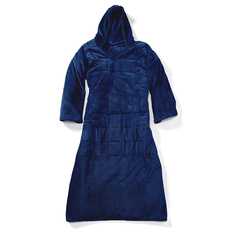 Ella Janye 10 lb. Hooded Wearable Weighted Blanket, Blue