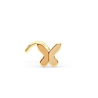 Lila Moon 14k Gold Butterfly Curved Nose Ring