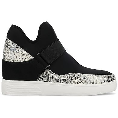 Journee Damari Women's Comfort Wedge Sneakers