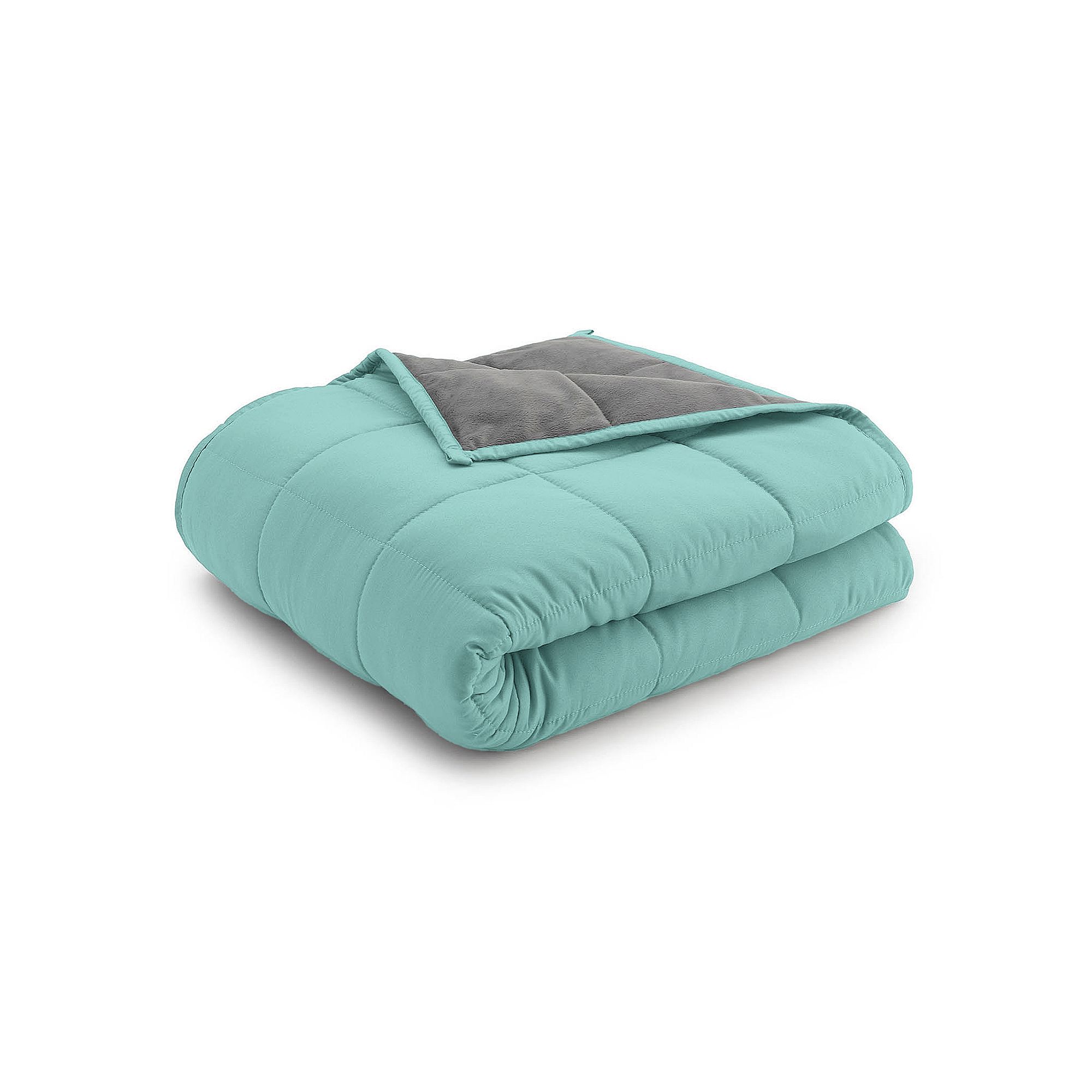 Ella Jayne Reversible Weighted Anti-Anxiety Blanket, Blue