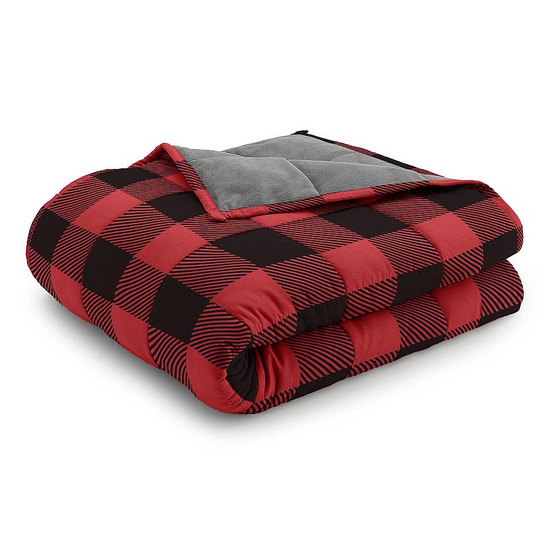 Ella Jayne Reversible Weighted Anti-Anxiety Blanket, Red