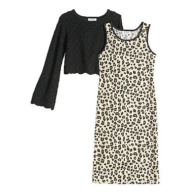 Girls 7-16 Speechless 2-Piece Midi Dress & Sweater Set
