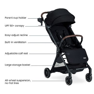 Britax Juniper Compact Lightweight Stroller With One-Hand RapidFold