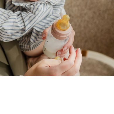 Bibs Slow Flow Latex Nipple 4 oz. Glass Baby Bottle