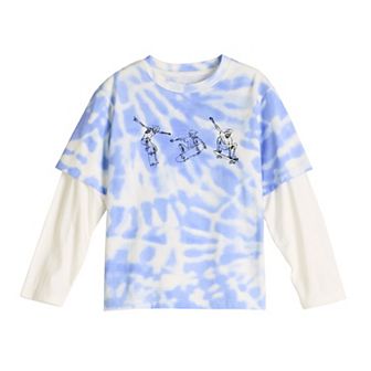 Boys 4-8 Grayson Threads Kids The Label Tie Dye Skater Long Sleeve Tee
