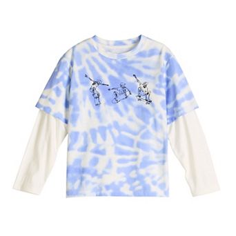Boys 4-8 Grayson Threads Kids The Label Tie Dye Skater Long Sleeve Tee