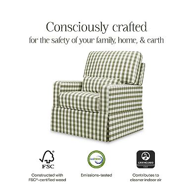 Namesake Crawford Pillowback Swivel Glider