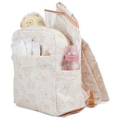 Cudlie Disney’s Winnie the Pooh Diaper Bag Backpack with Changing Pad