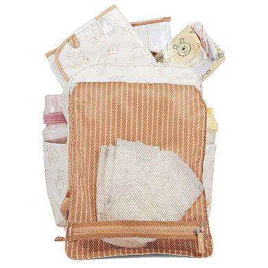 Cudlie Disney’s Winnie the Pooh Diaper Bag Backpack with Changing Pad
