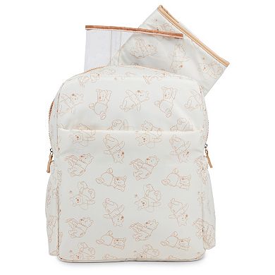 Cudlie Disney’s Winnie the Pooh Diaper Bag Backpack with Changing Pad