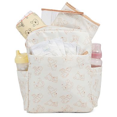 Cudlie Disney’s Winnie the Pooh Diaper Bag Backpack with Changing Pad