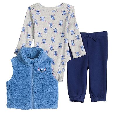 Baby Jumping Beans® Disney's Lilo & Stitch 3-pc. Vest, Bodysuit & Joggers Set
