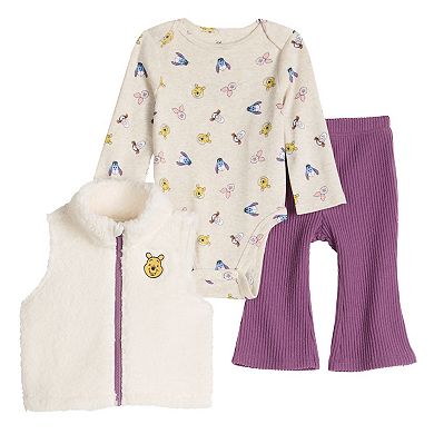 Baby Jumping Beans® Disney's Winnie the Pooh, Eeyore, Tigger & Piglet 3-pc. Vest, Bodysuit & Flare Leggings Set