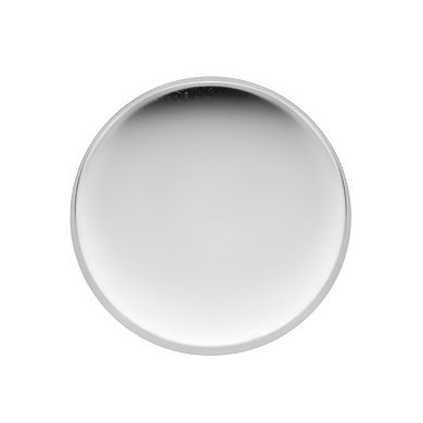 Aleure Precioso Round High Polished Dome Post Earrings