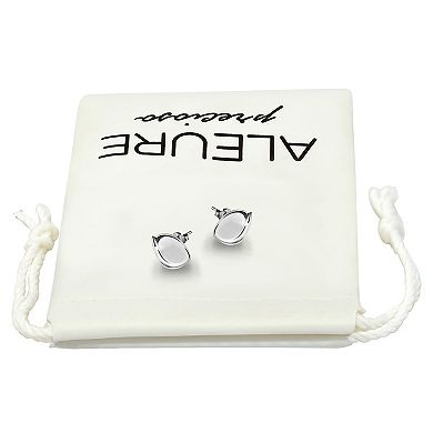 Aleure Precioso Polished Teardrop Post Earrings