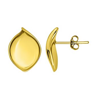 Aleure Precioso Polished Teardrop Post Earrings