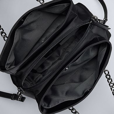 Simply Vera Vera Wang Rose Extended Zipper Satchel Bag