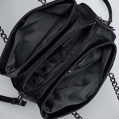 Simply Vera Vera Wang Rose Extended Zipper Satchel Bag