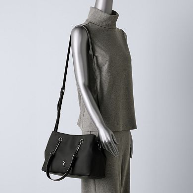 Simply Vera Vera Wang Rose Extended Zipper Satchel Bag