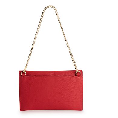 LC Lauren Conrad Dani Heart Envelope Shoulder Bag