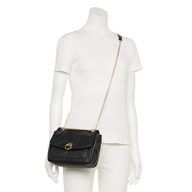 LC Lauren Conrad Leah Soft Flap Crossbody Bag