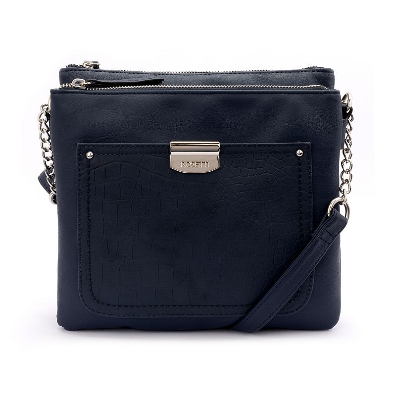 Rosetti Maeve Crossbody Bag, Pacific Blue Croco