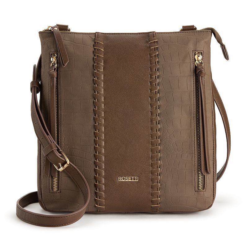 Rosetti Arielle Crossbody Bag, Brown Croco