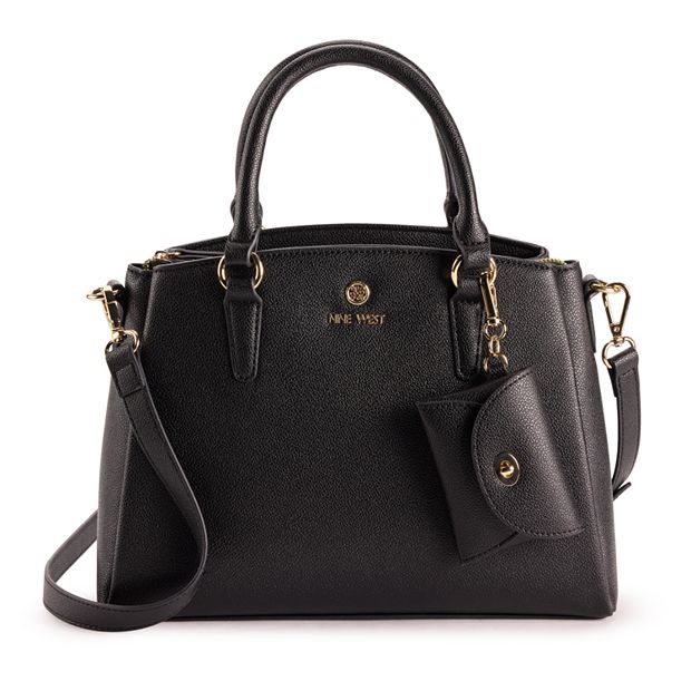 Nine West Siera Flap Shoulder Bag - Convertible Crossbody, Micro Pebble Material, Adjustable Strap - Size O/S